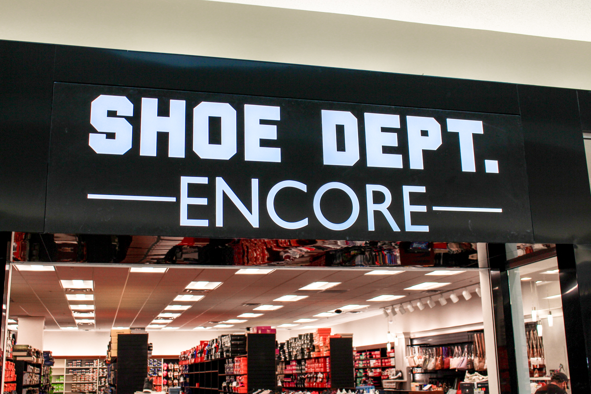 the shoe department